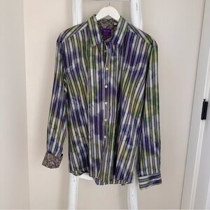 Sand Copenhagen Pink Label Men’s Striped Dress Shirt Sz XXL